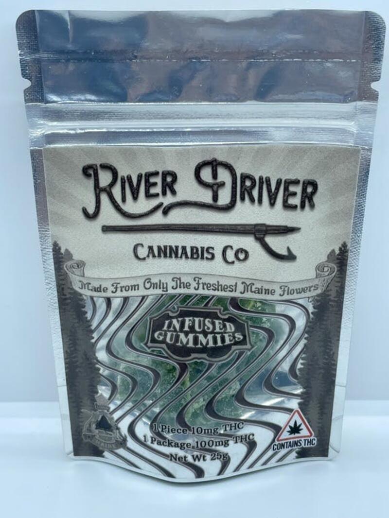 River Driver - Sour Green Apple Gummies 100mg
