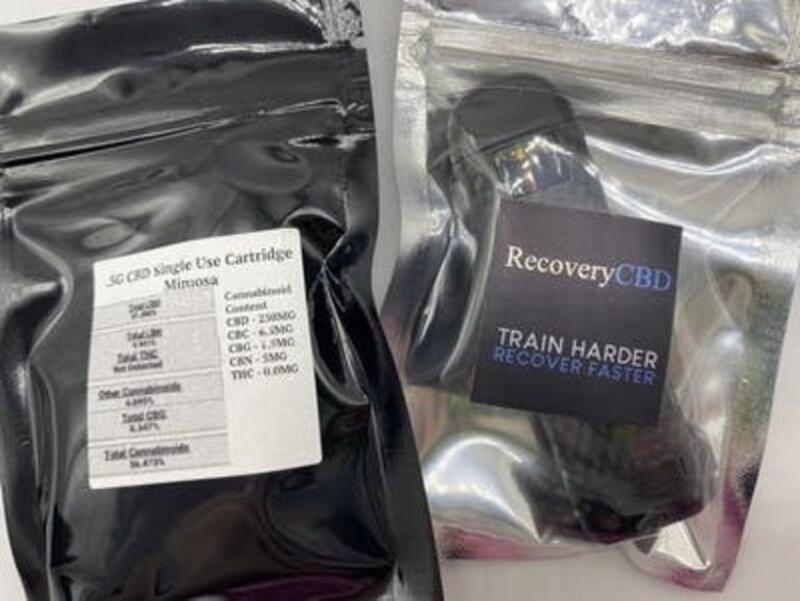 Recovery CBD - CBD Disposable Vape Cartridge .5g 250mg