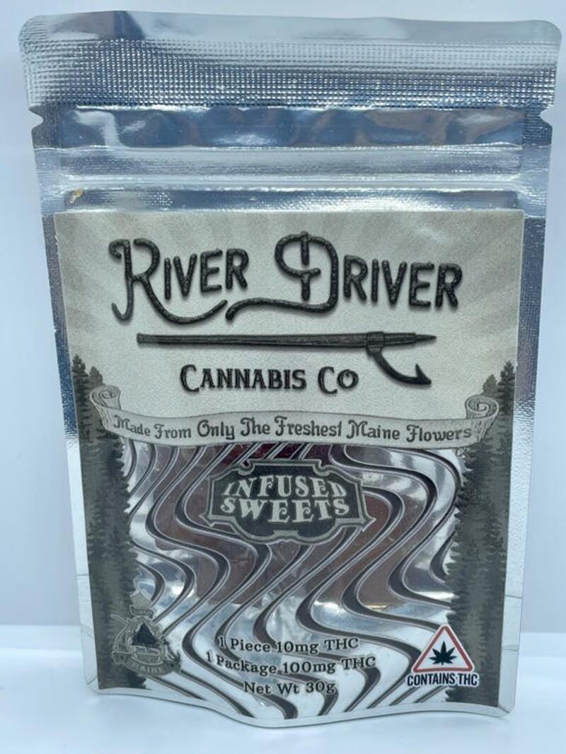 River Driver - Strawberry Infused Hard Candies 100mg
