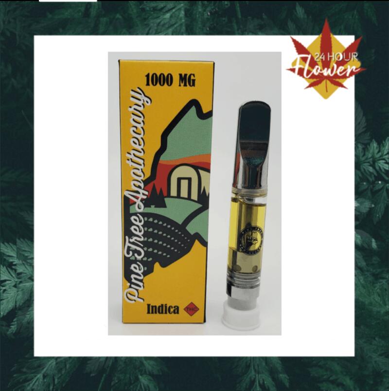 24K Gold Punch 1g Premium Distillate Cart - INDICA *Pine Tree Apothecary