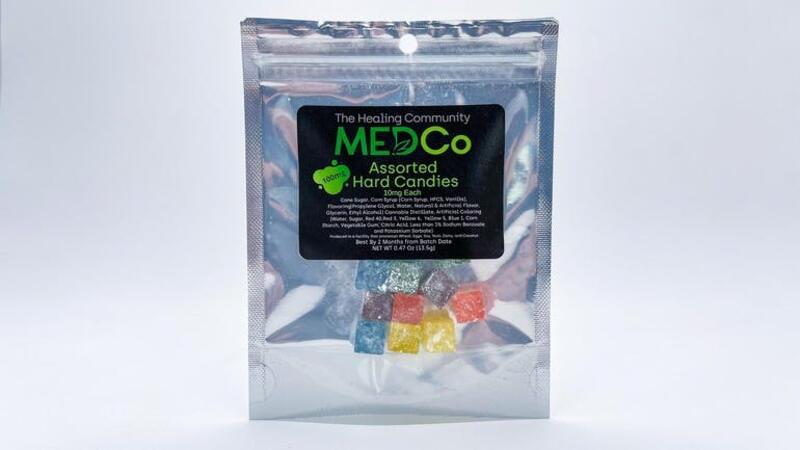 Hard Candy. Assorted Flavors. 100mg. Medco