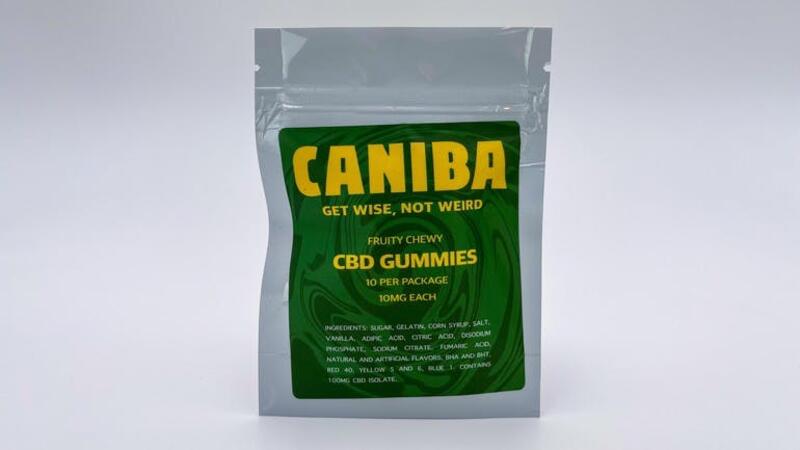 Gummies. CBD.10 Pack. 100mg. Caniba