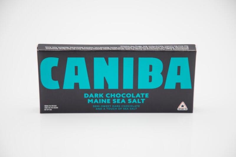 Chocolate Bar. Dark Sea Salt 120mg. Caniba Naturals