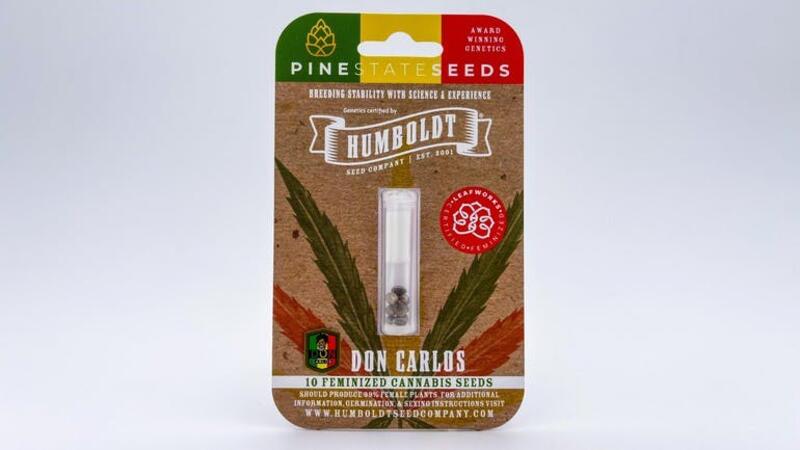Feminized Seeds. 10 Pack. Don Carlos. Pine State Seeds
