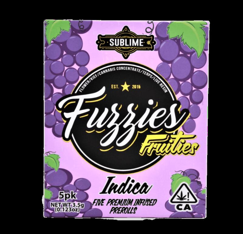 Fruity Fuzzies - Grape Ape 3.5g (5 Pack) (Indica)