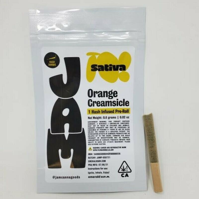 Jam | JAM Infused Preroll 0.6g - Orange Creamsicle