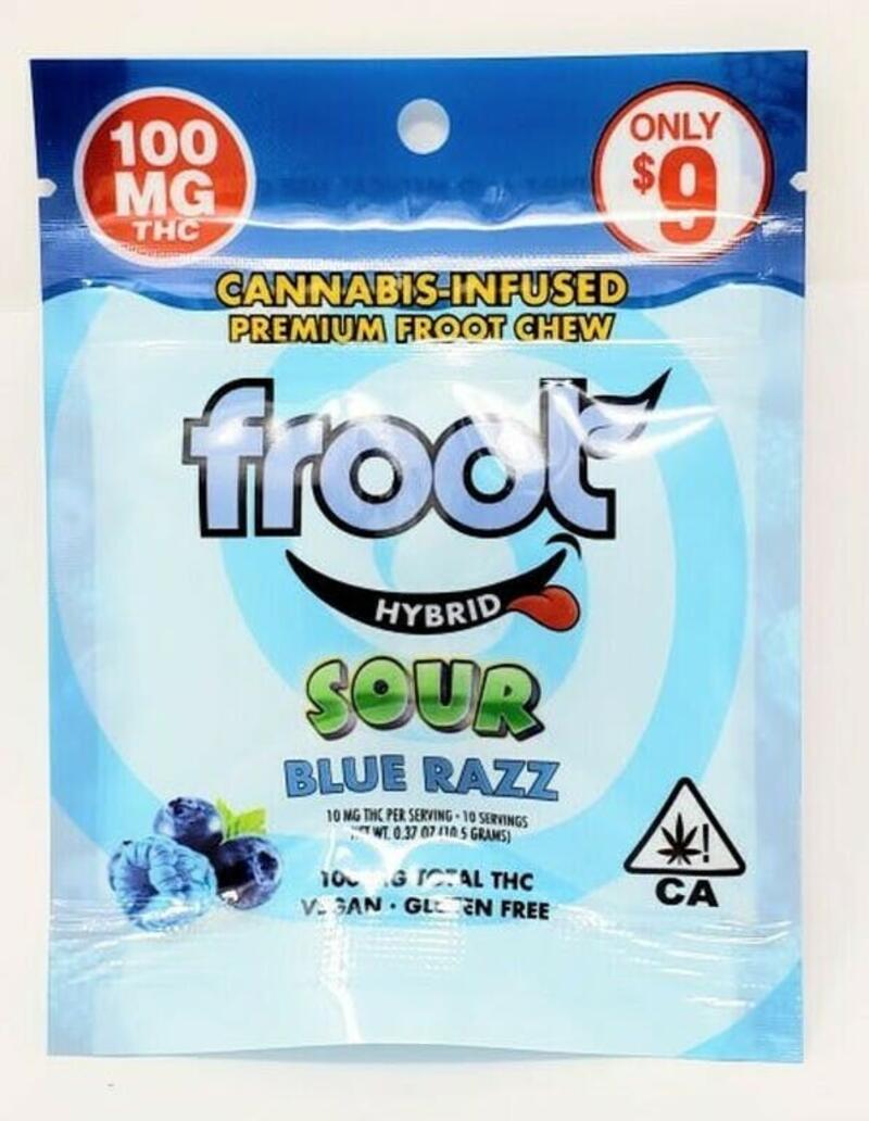 Froot | Froot Sour Blue Razz Gummies 100mg