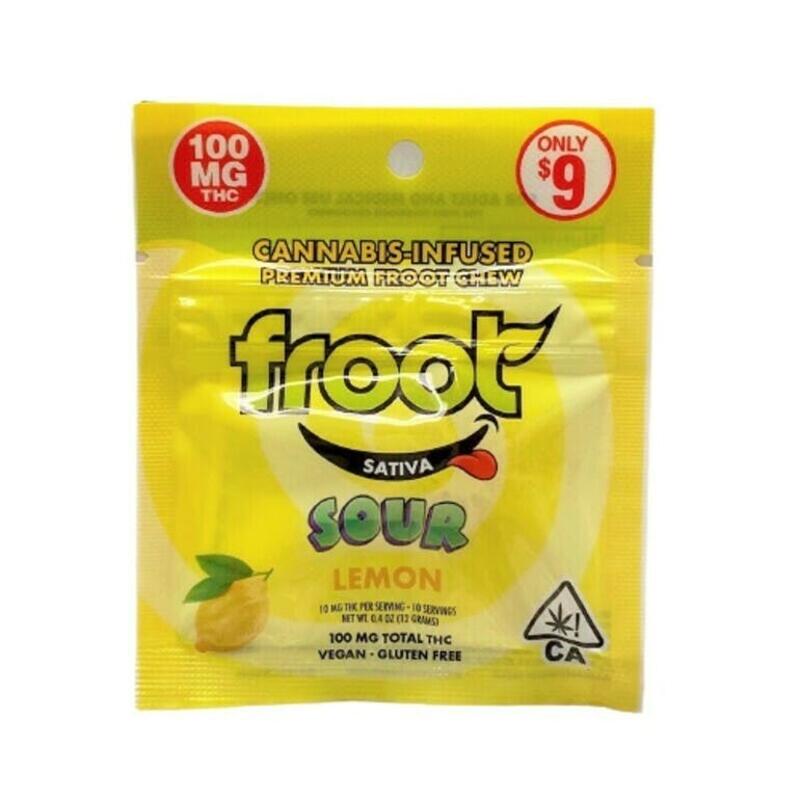 Froot | Froot | Sour Lemon Root Chews 100mg