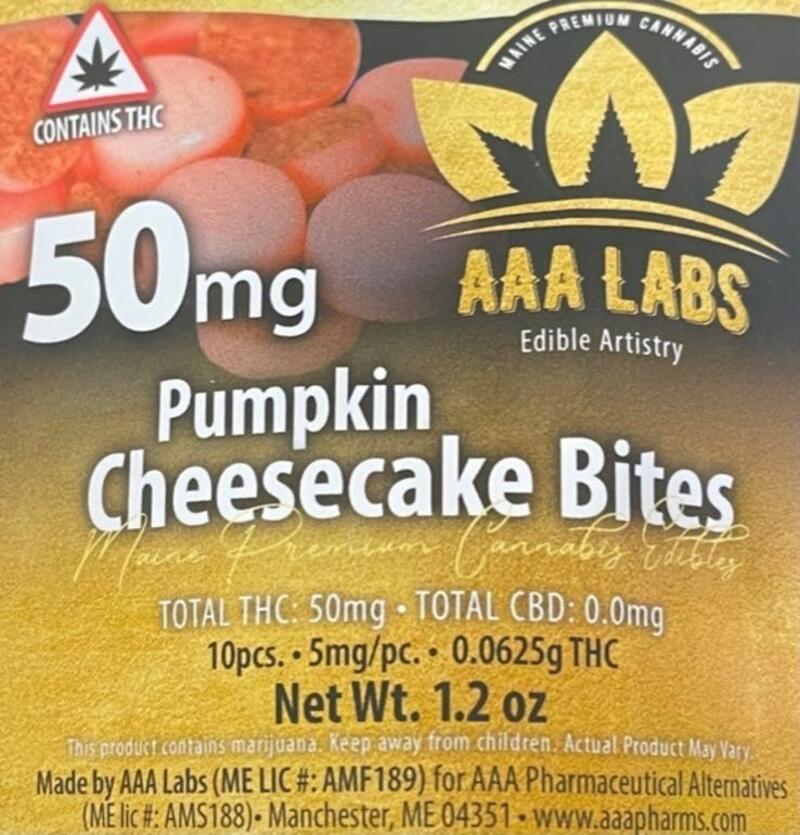 50mg - Pumpkin Cheesecake Bites