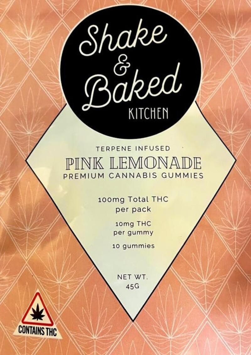 100mg Pink Lemonade Gummies - by Shake & Baked Kitchen