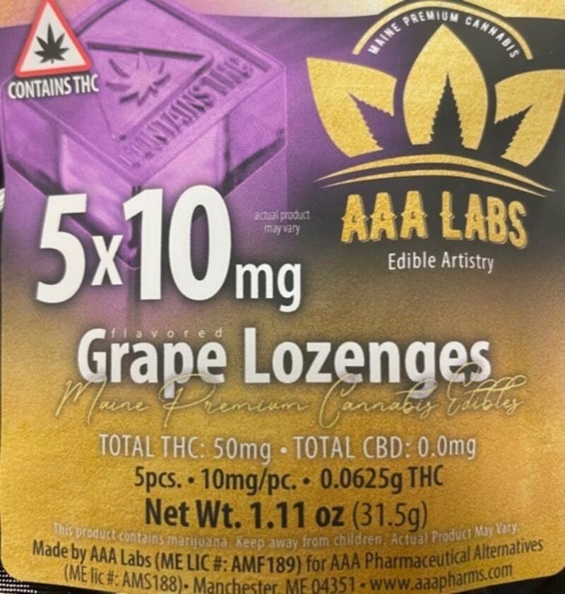 Grape Lozenges - THC