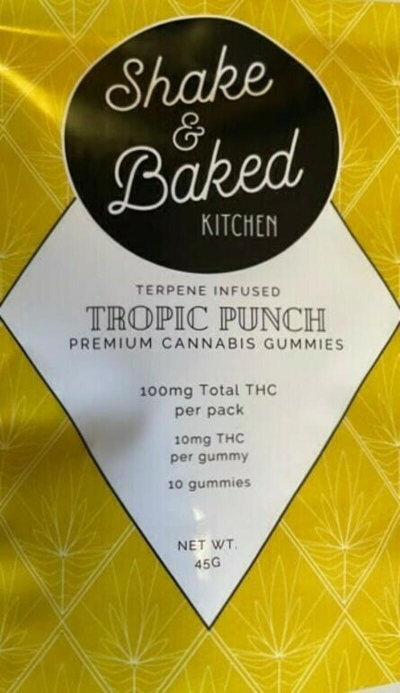 100mg Tropic Punch Gummies - by Shake & Baked Kitchen