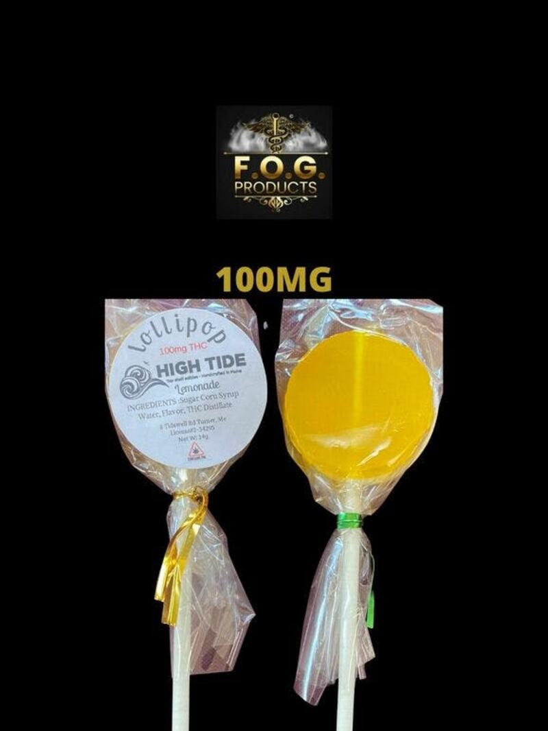 Lemonade 100MG lollipop