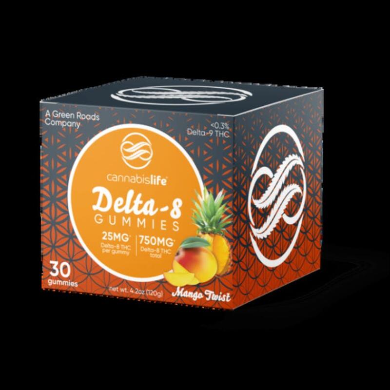 Cannabis Life - Delta 8 Gummie Mango Twist -