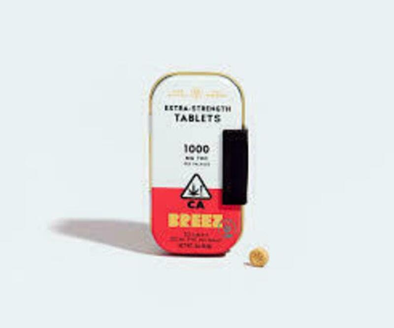 Breez: Extra Strength Sativa Tablets 50 Pk (1000Mg)