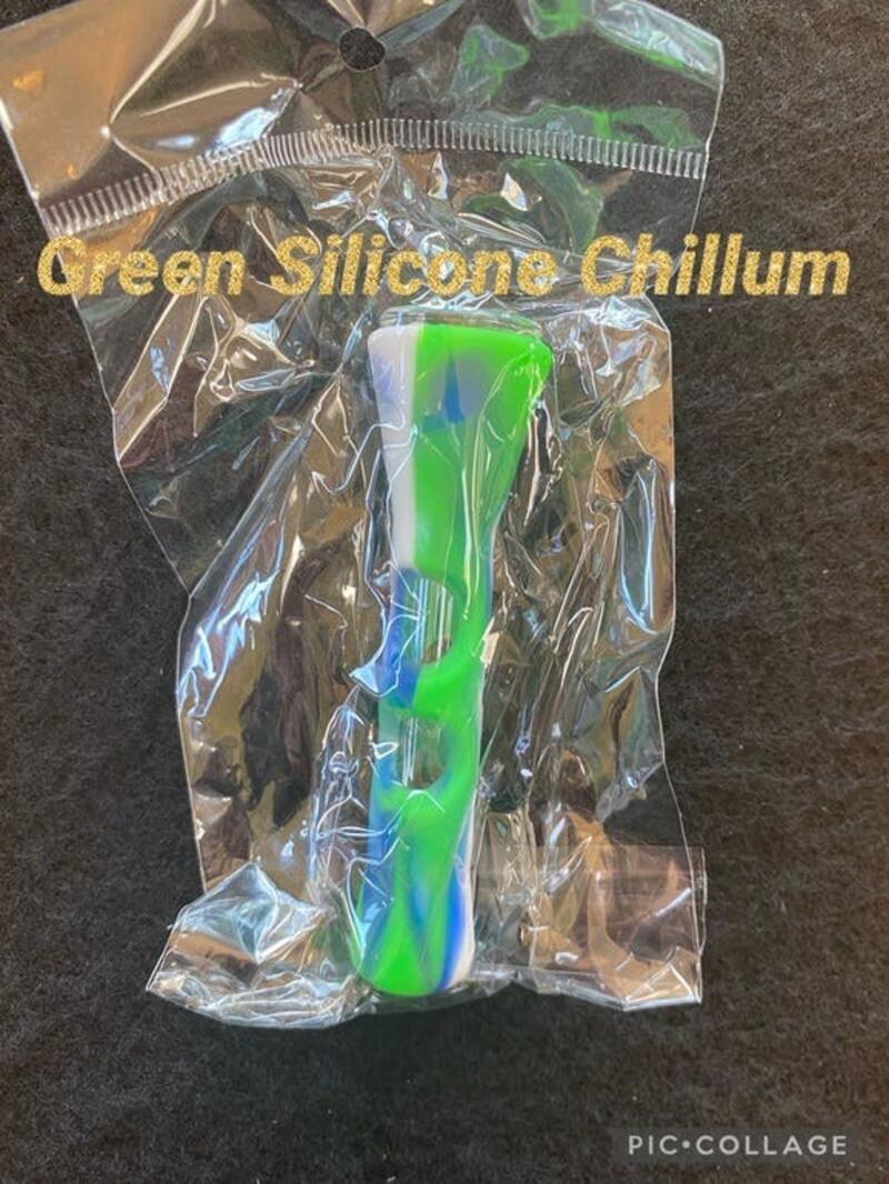 Green Silicone Chillum