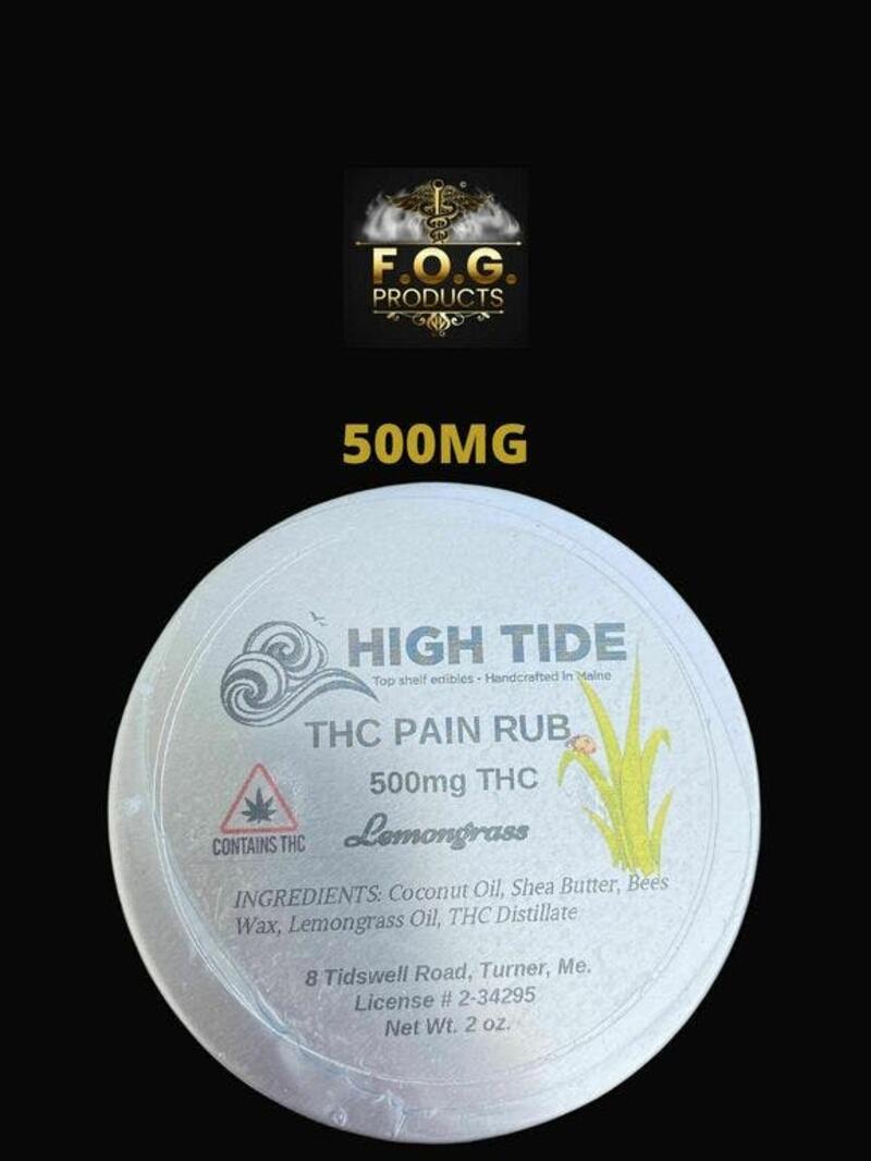 Lemongrass THC Pain Rub 500MG