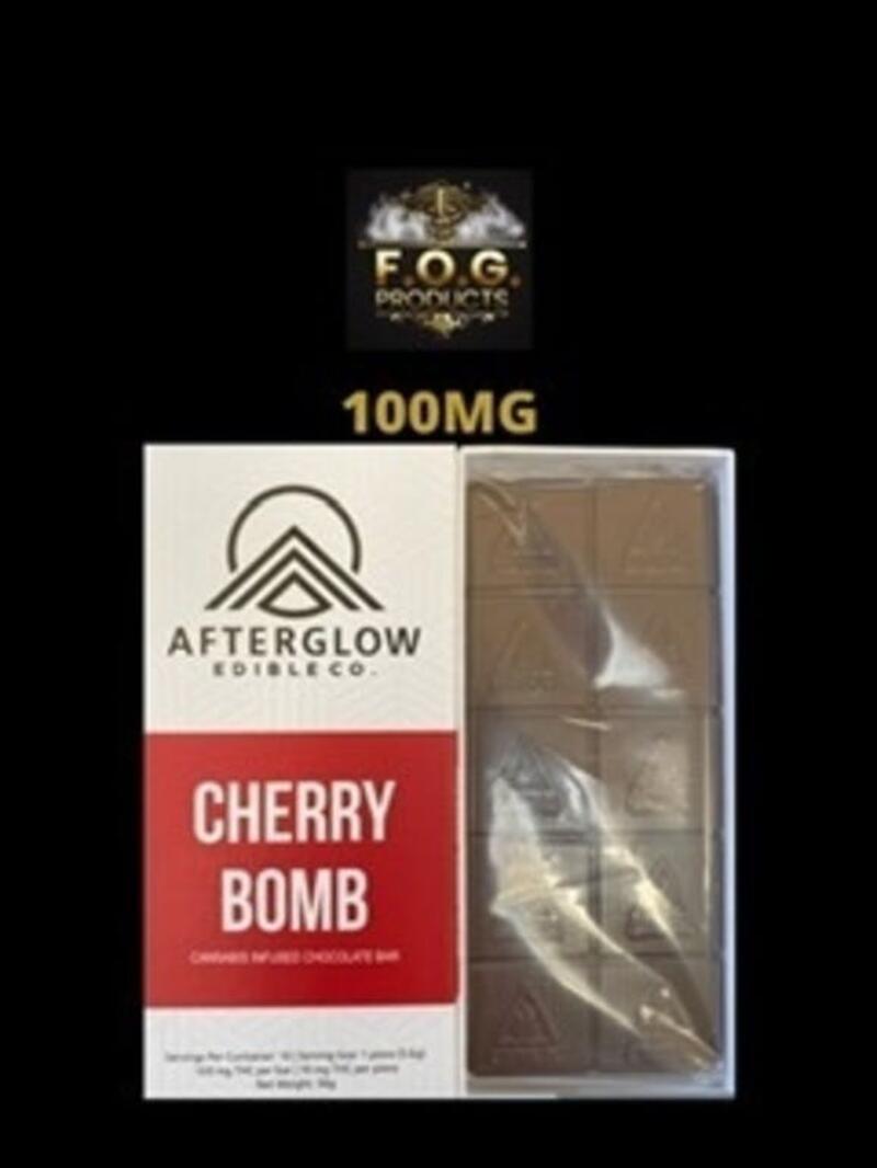 Cherry Bomb Chocolate Bar 100MG