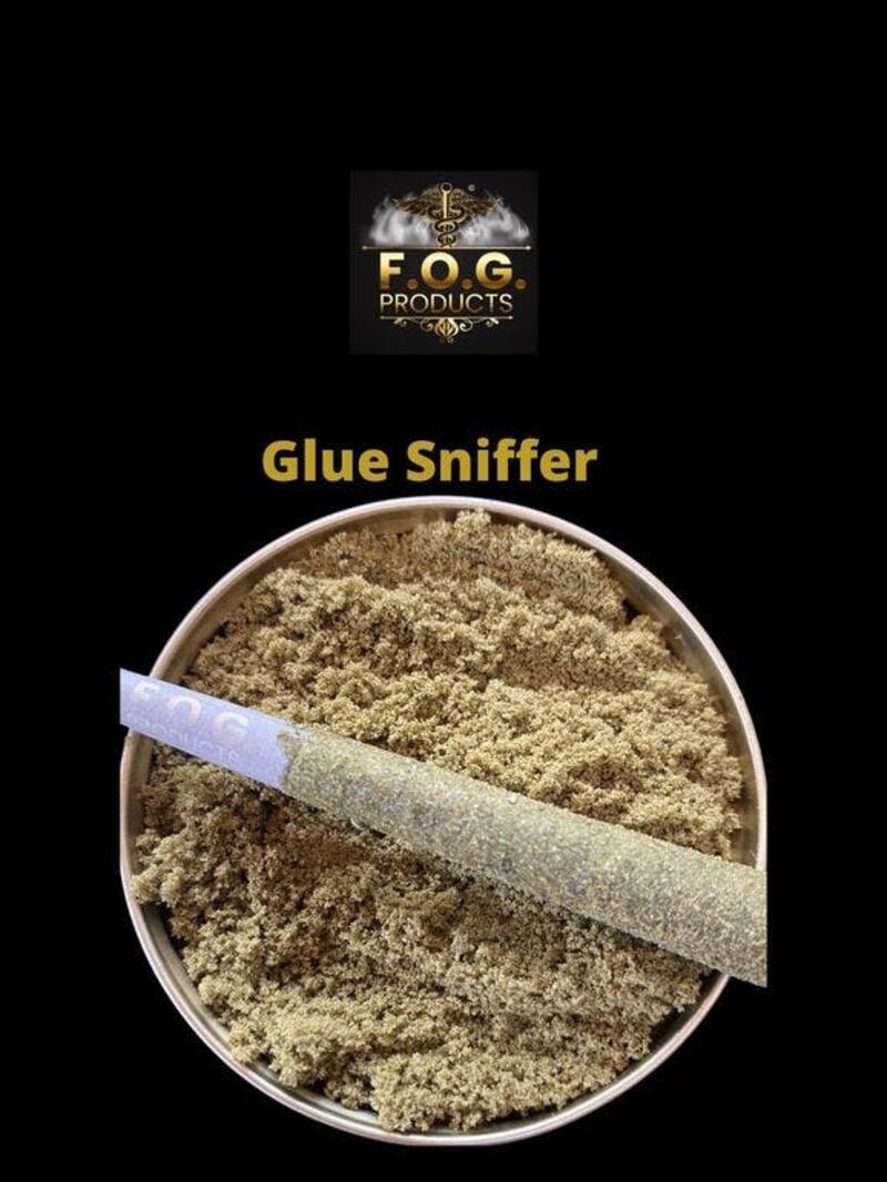 Glue Sniffer Premium Kief Rolled Burner 1.5G+