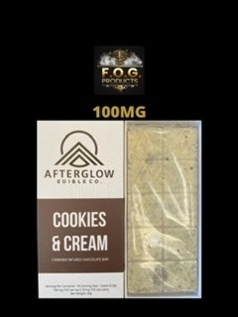 Cookies & Cream Gourmet Chocolate Bar 100MG