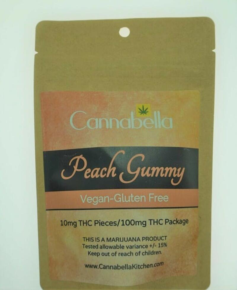 Cannabella Peach Gummies 100mg