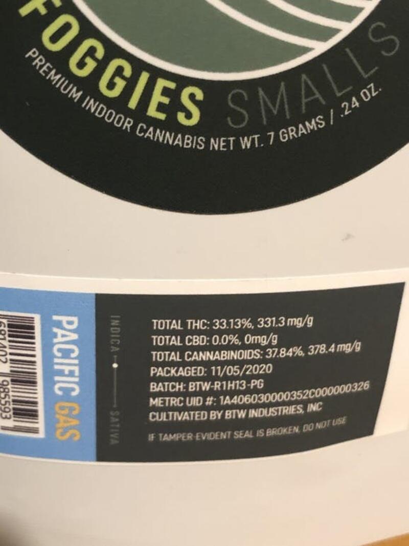 Foggies - Pacific Gas 33%THC - 7g