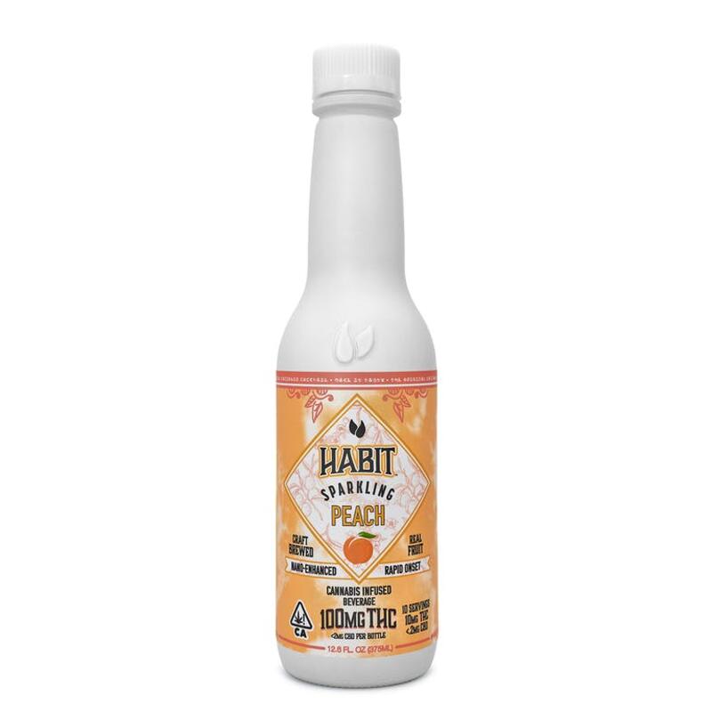 Habit Sparkling Peach Beverage, 100mg