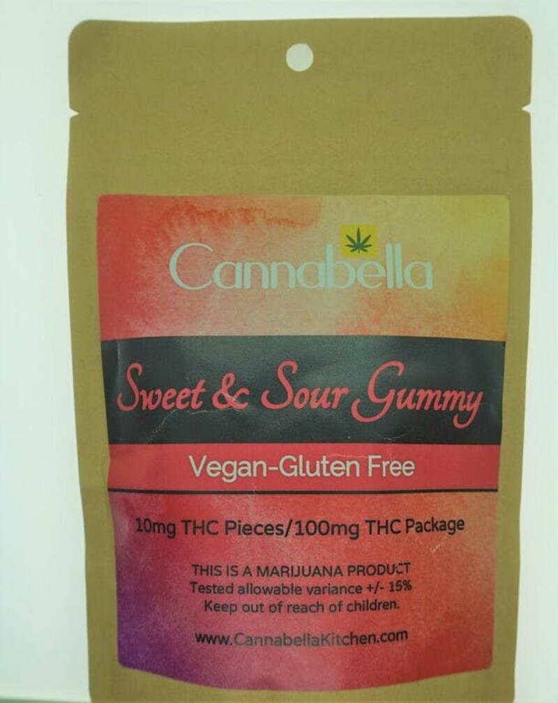 Cannabella Sweet and Sour Gummies 100mg