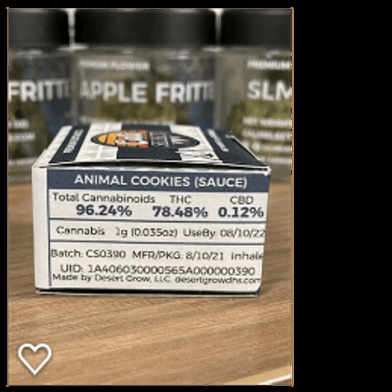 Cali Select 1g Animal Cookies Sauce 78%