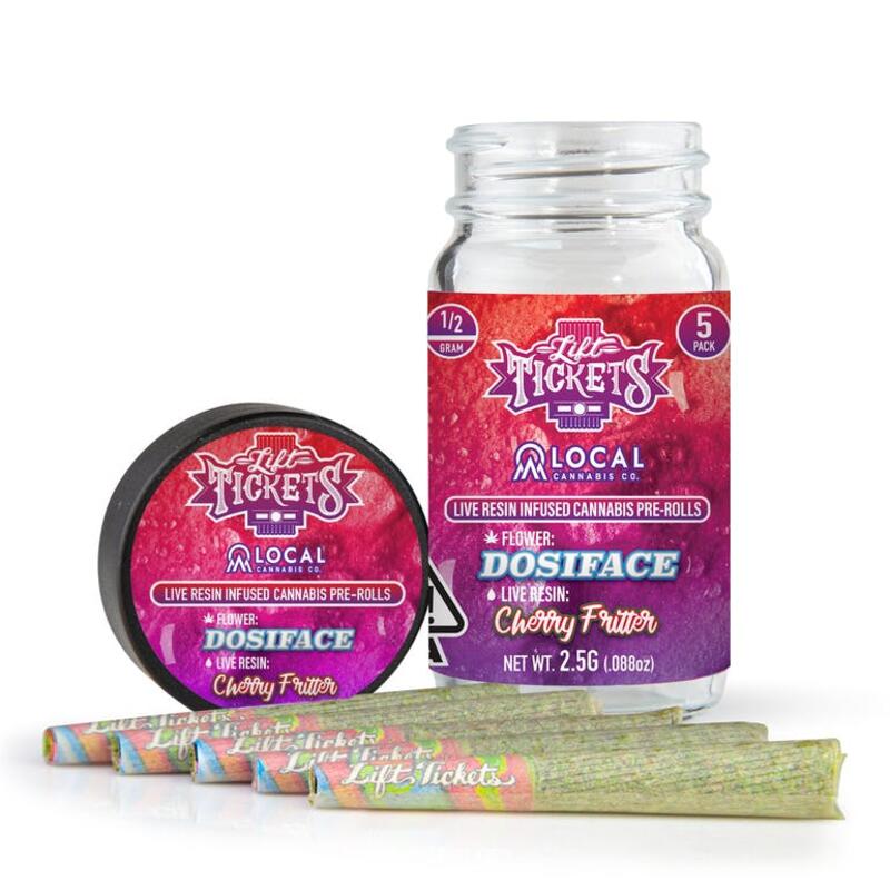 Dosiface x Cherry Fritter - Infused Pre-Roll 5-Pack
