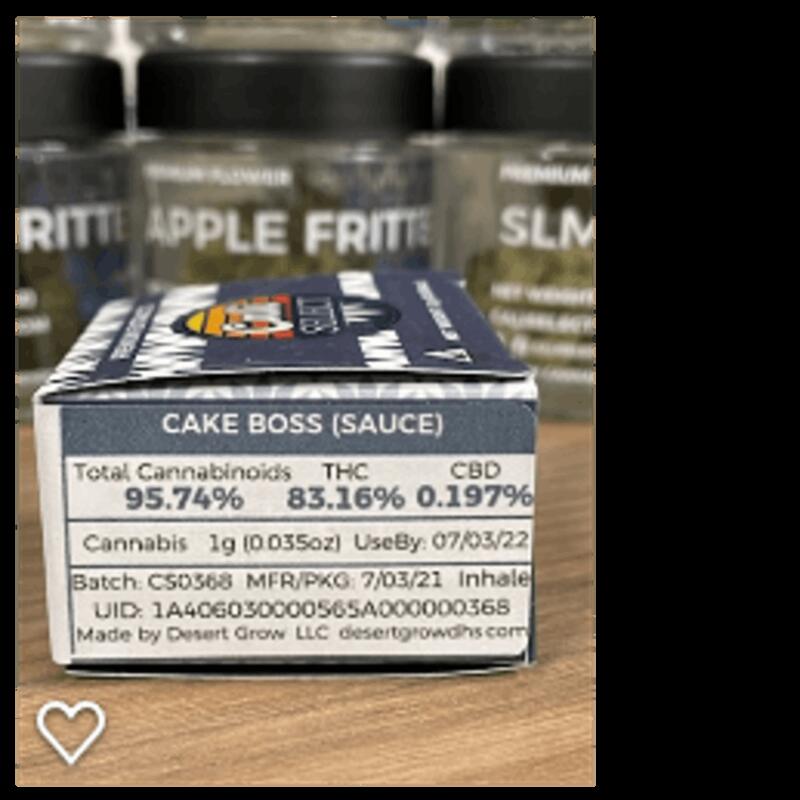Cali Select 1g Cake Boss Sauce 83%