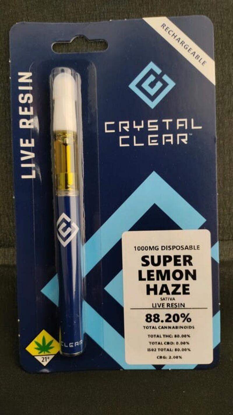 Crystal Clear Disposable Cartridge - Super Lemon Haze