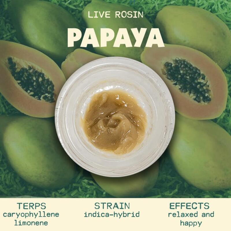 Live Rosin Extract | Papaya | 1 Gram