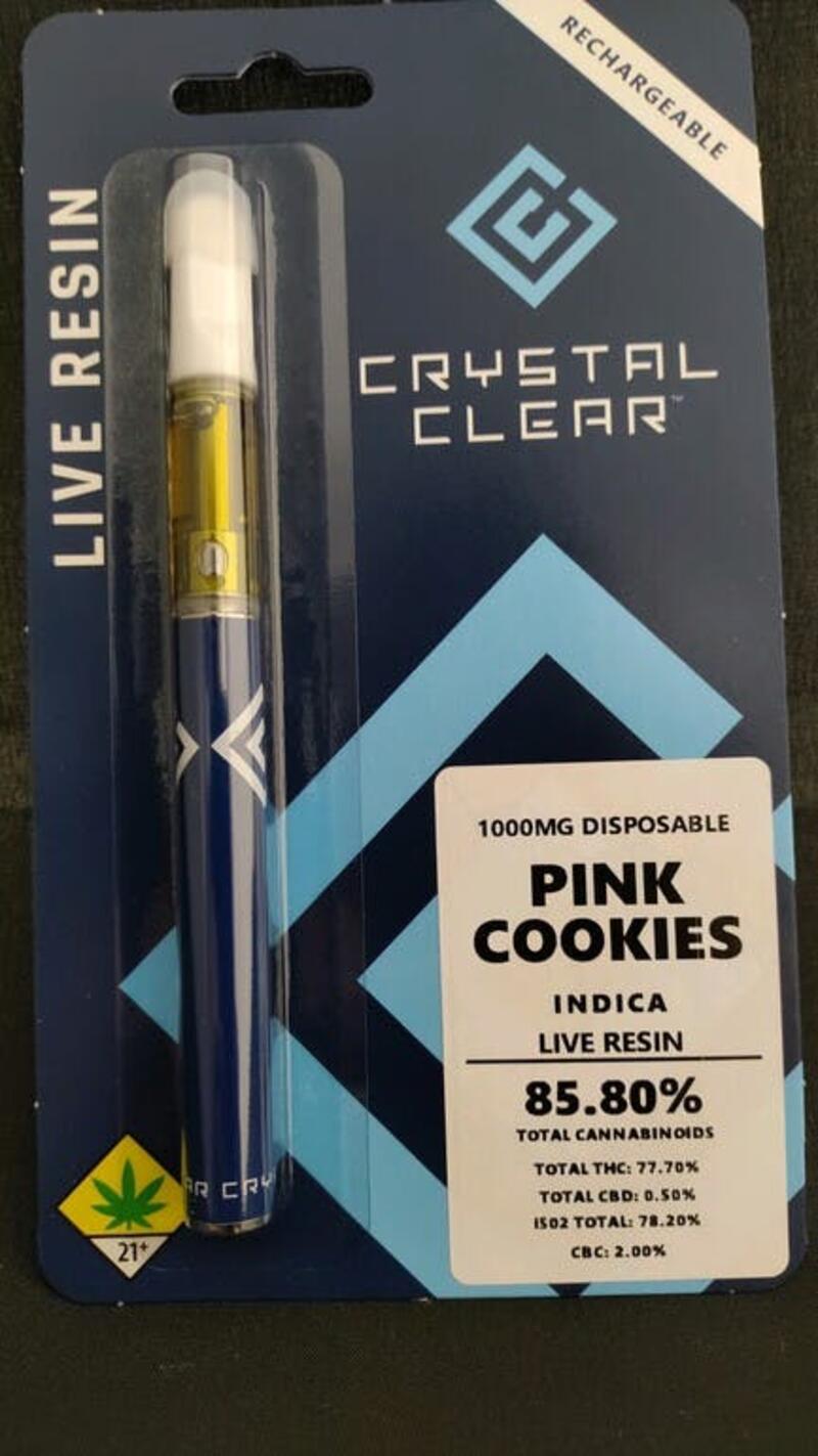 Crystal Clear Disposable Cartridge - Pink Cookies