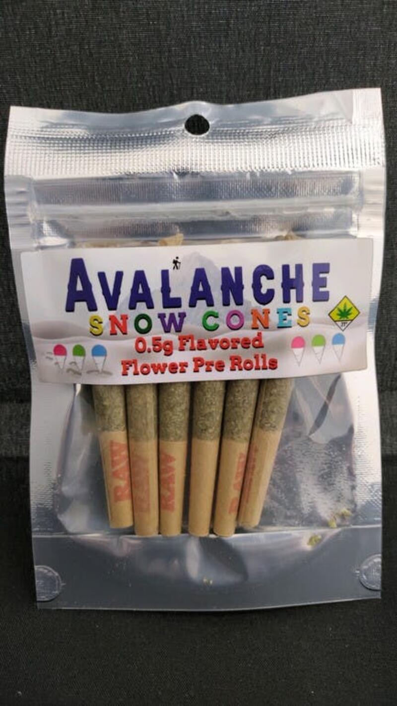 Avalanche Snowcone Flavored Prerolls - Creamsicle *6 pack*