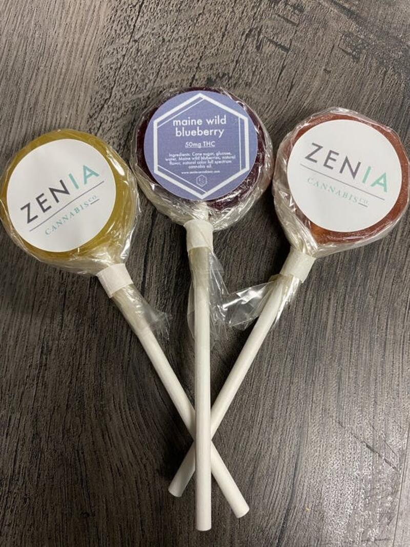 Zenia Cannabis Co. 50mg THC Lollipops