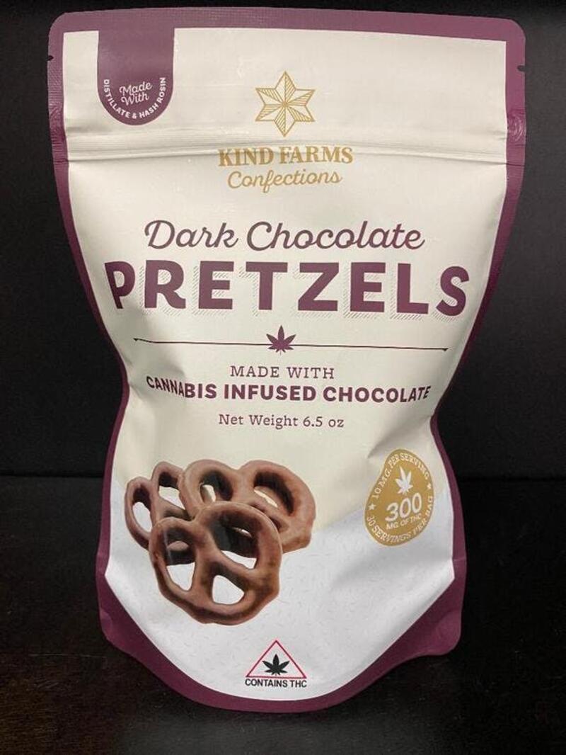 300mg Dark Chocolate Covered Pretzels by Kind Farms Reserve