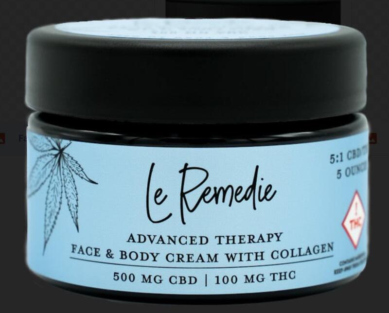 Lotion | Advanced Therapy Face & Body Cream with Collagen | 1:5 THC/CBD |/500mg