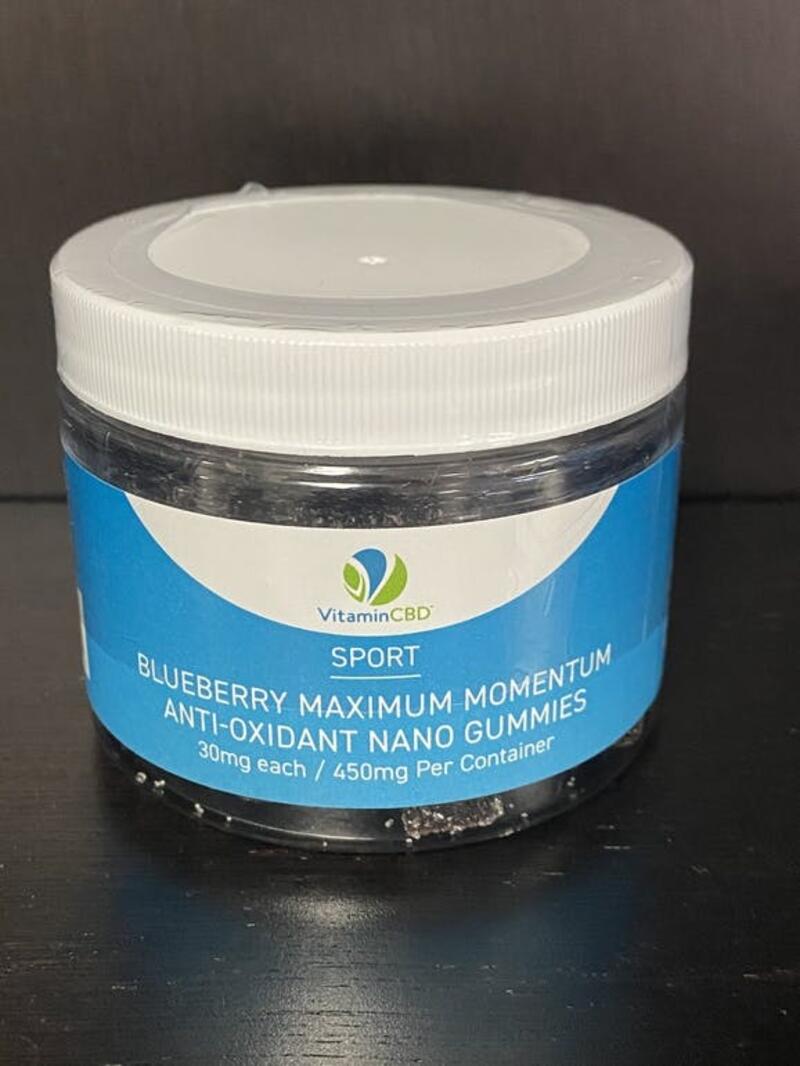 450mg Vitamin CBD Blueberry Nano Gummies