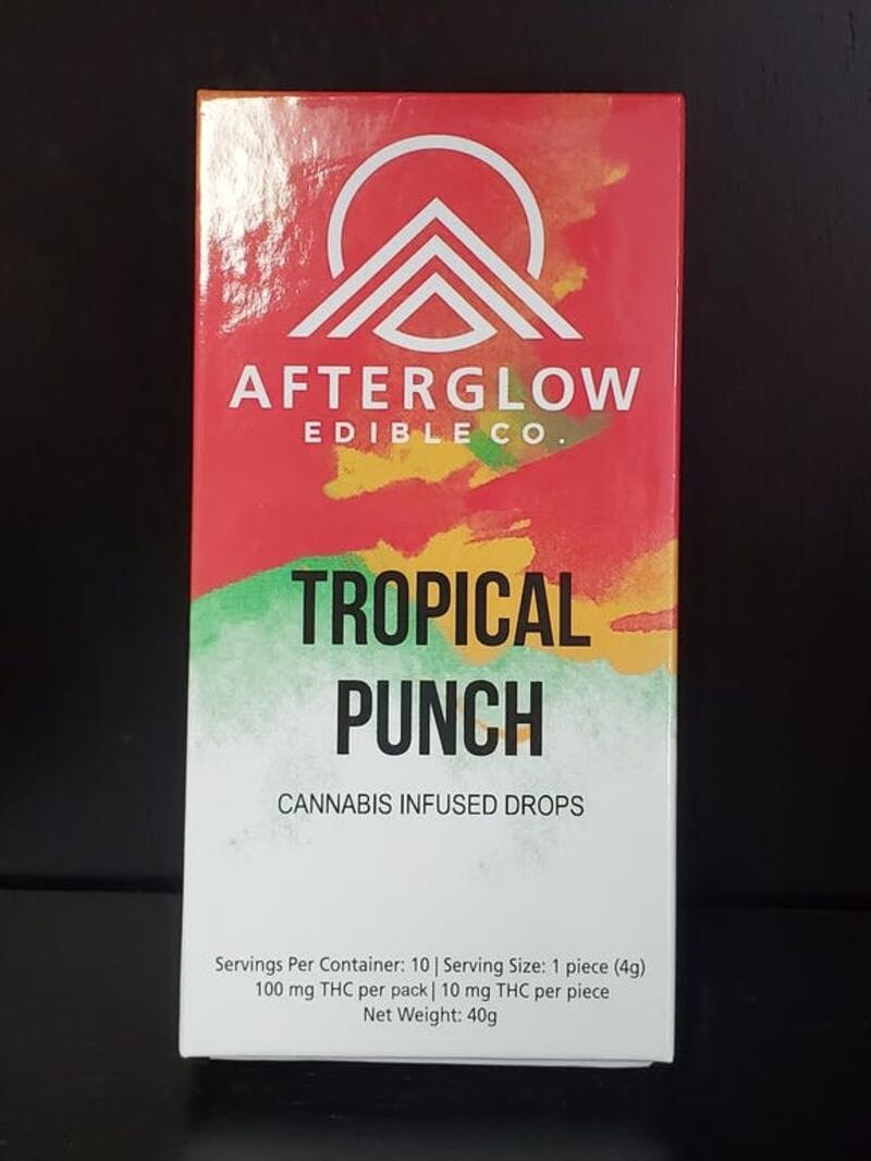 100mg Tropical Punch Flavored Hard Candy by Afterglow