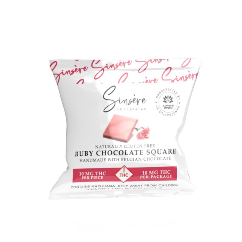 Sinsere Ruby Chocolate Square 10mg