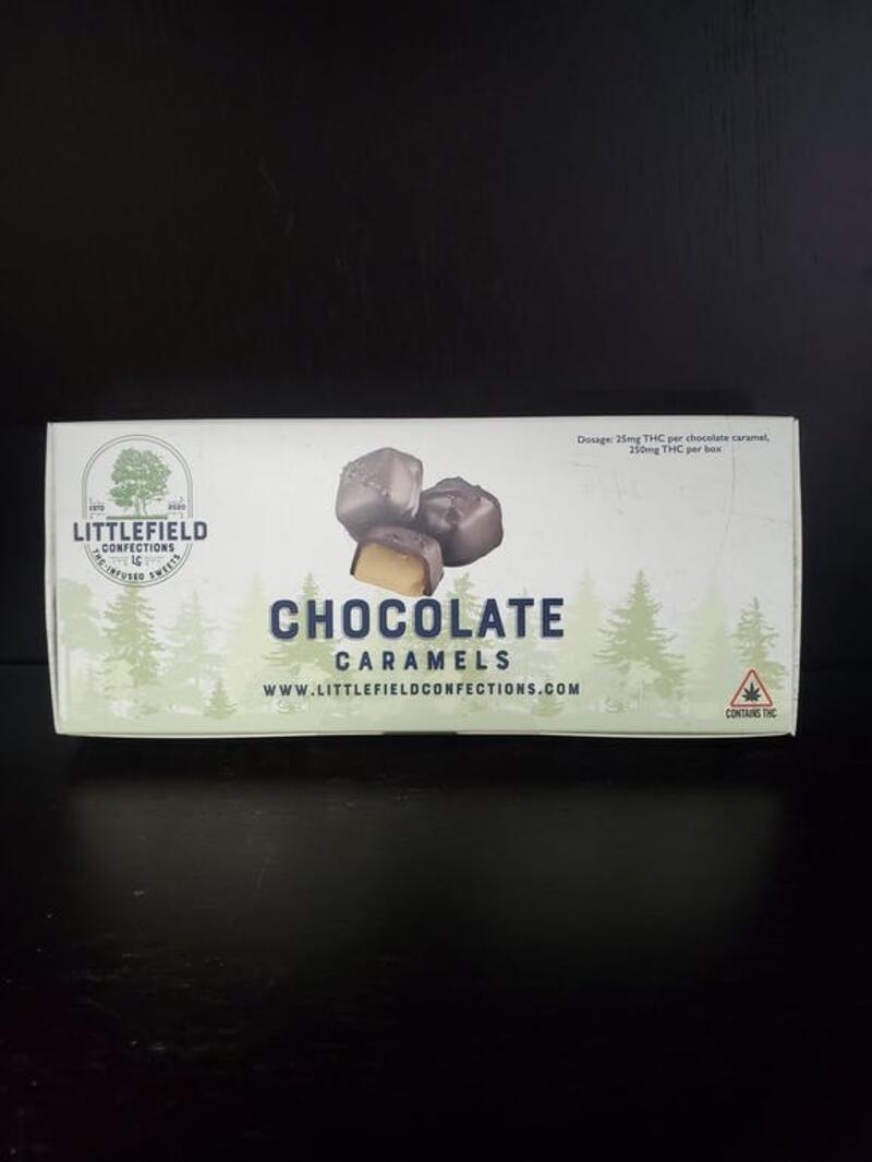 250mg Chocolate Covered Caramels by Littlefield Confections
