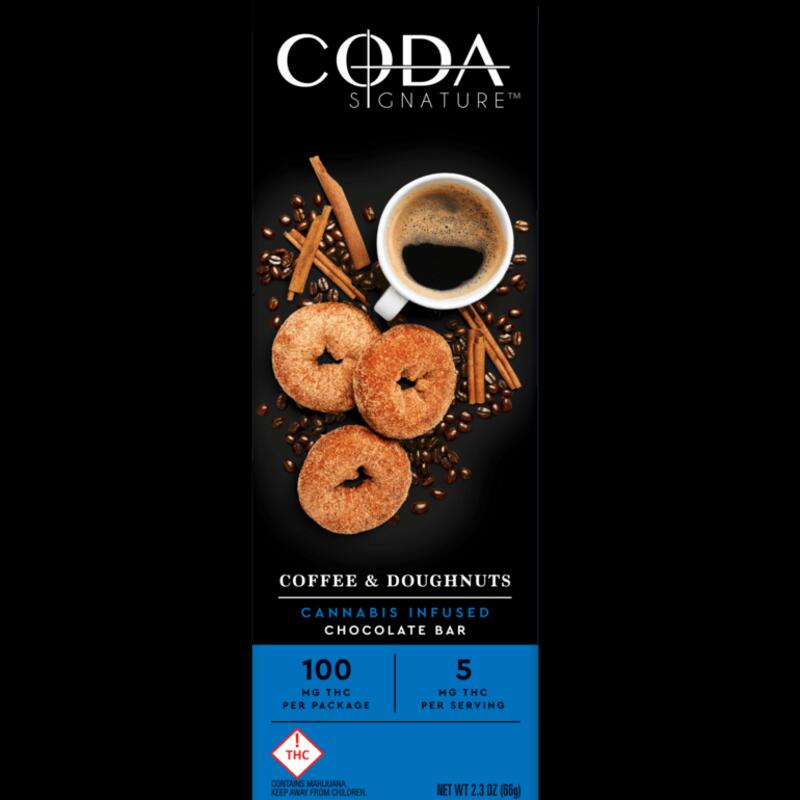 CODA 100mg Coffee & Doughnuts