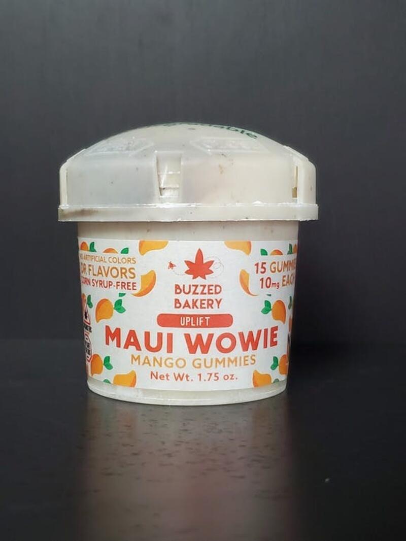 150mg Maui Wowie "Uplifting" Gummies by Buzzed Bakery
