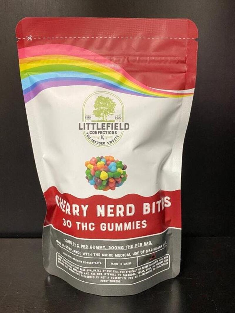 300mg Cherry Nerd Bites by Littlefield Confections