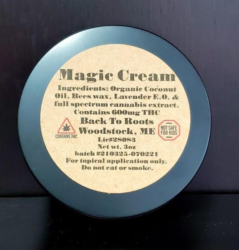 600mg Magic Cream by Back to Roots