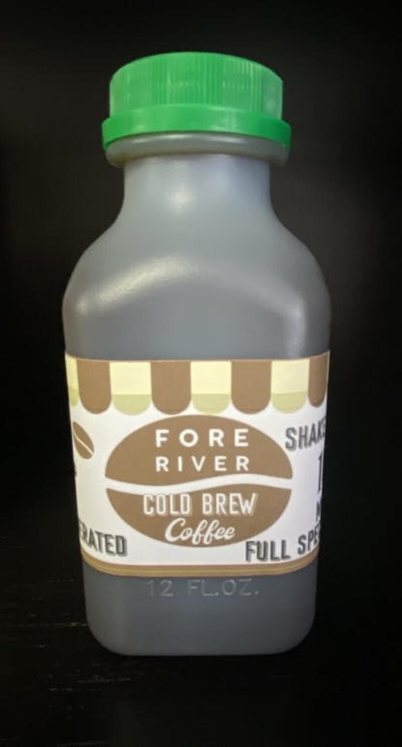 100mg Full Spectrum RSO Infused Cold Brew Coffee by Fore River Refinery