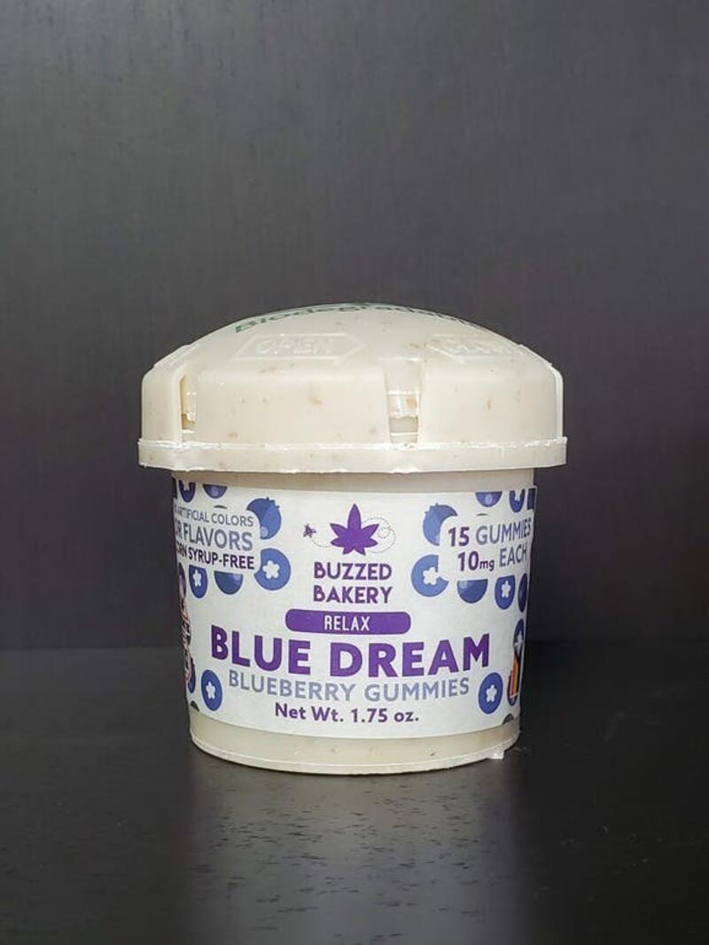 150mg Blue Dream "Relaxing" Gummies by Buzzed Bakery