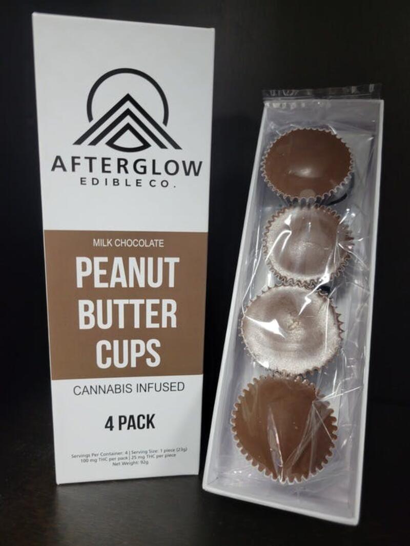 100mg Peanut Butter Cups By Afterglow Edibles