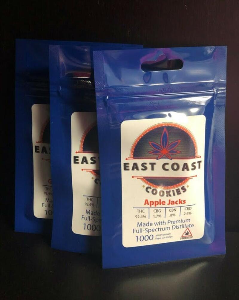 1g East Coast Cookies Full Spectrum Distillate Carts